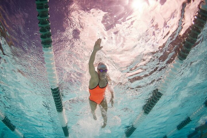 Lucy Charles-Barclay swimming