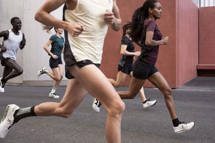 On Cloudboom Echo worn by runners