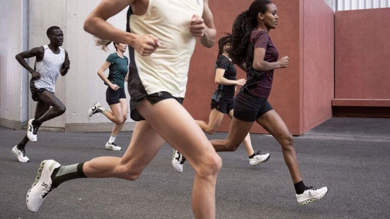 On Cloudboom Echo worn by runners